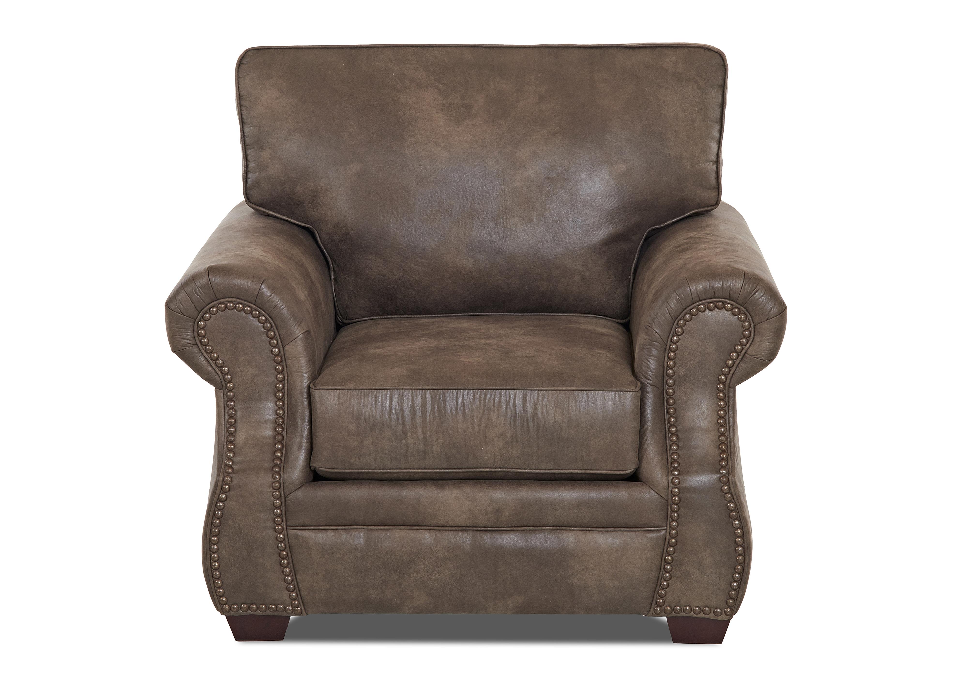 Klaussner Jasper K12310 C Traditional Chair with Rolled Arms and